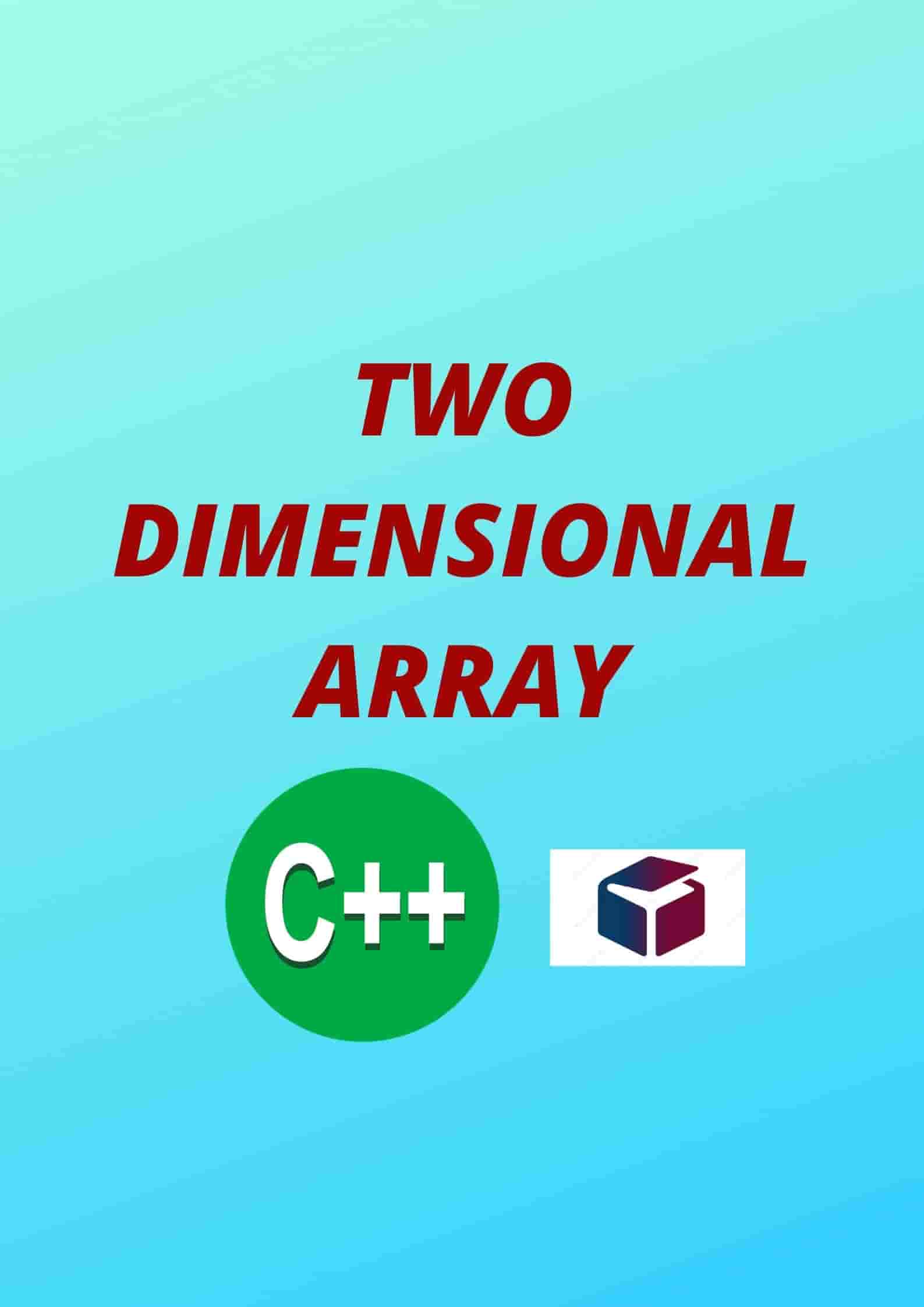 What is a two dimensional array
