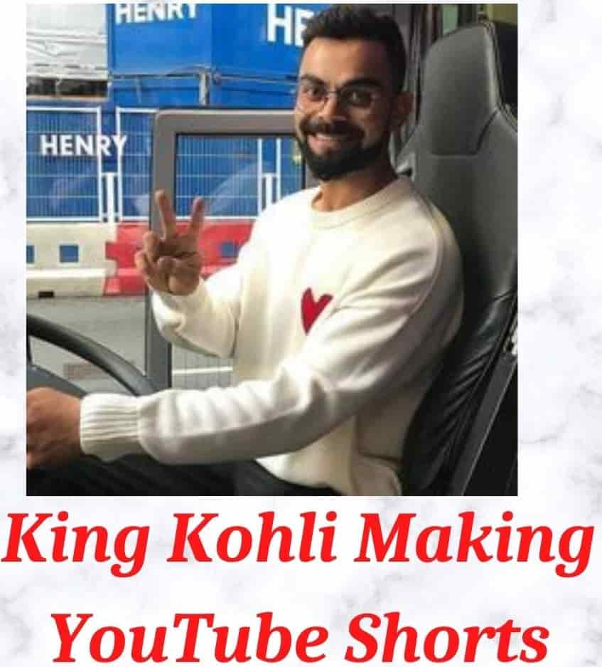 King Kohli making youtube shorts