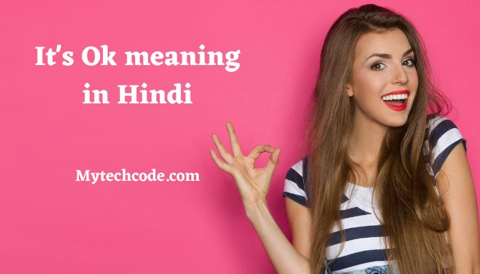 It’s Ok meaning in Hindi | इट्स ओके का क्या मतलब है ?